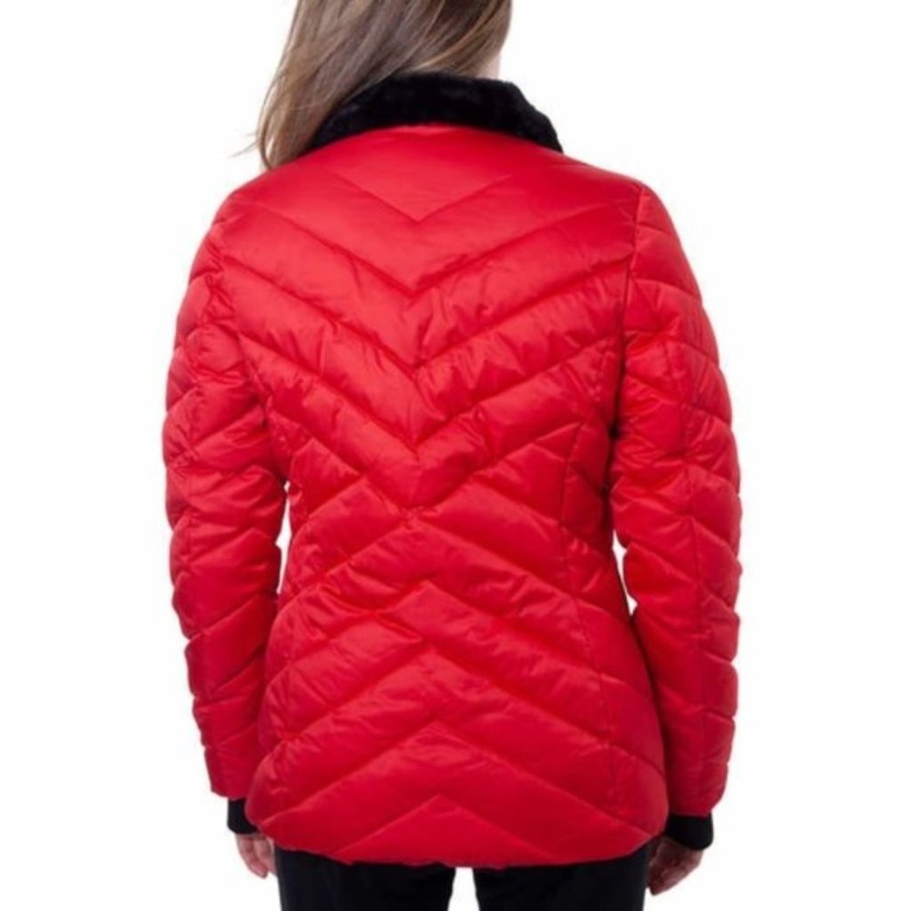 Nautica Ladies' Puffer Jacket Color Red - Picture 3 of 3